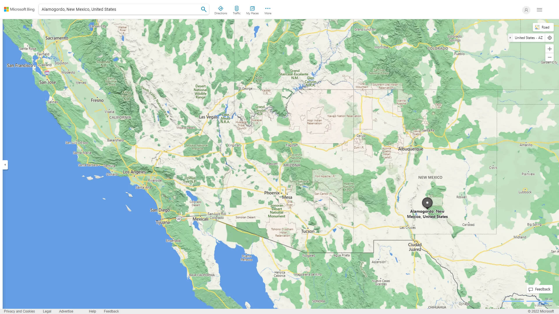 Alamogordo Map New Mexico